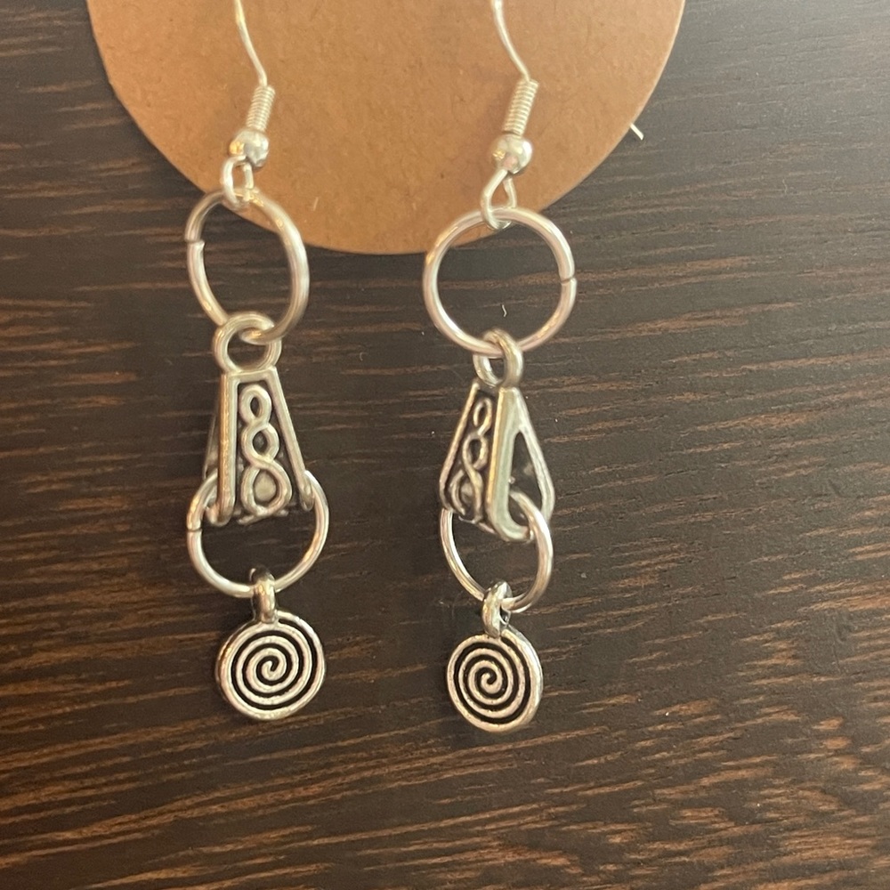 Swirl Silver Earrings